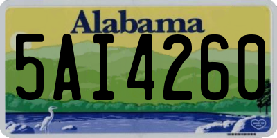 AL license plate 5AI4260