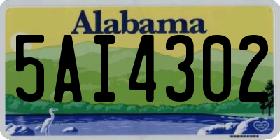 AL license plate 5AI4302