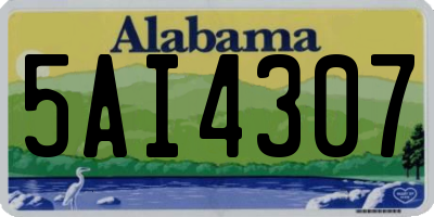 AL license plate 5AI4307
