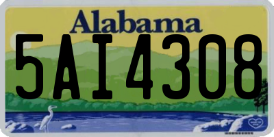 AL license plate 5AI4308