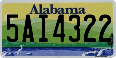 AL license plate 5AI4322