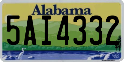 AL license plate 5AI4332