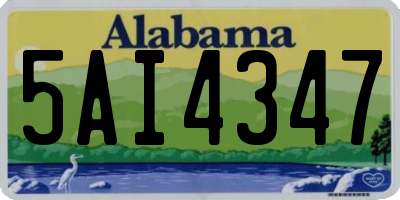 AL license plate 5AI4347