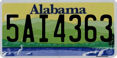 AL license plate 5AI4363