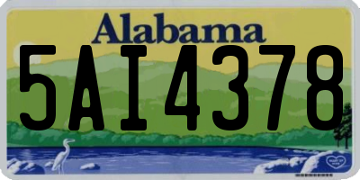 AL license plate 5AI4378