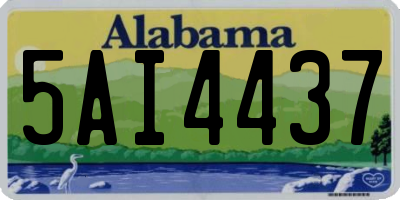 AL license plate 5AI4437