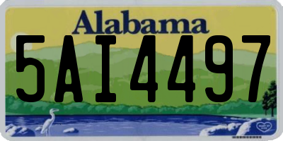 AL license plate 5AI4497