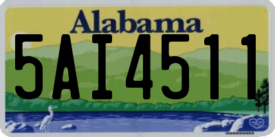AL license plate 5AI4511