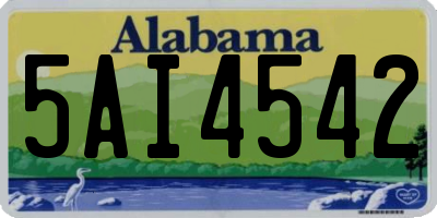 AL license plate 5AI4542