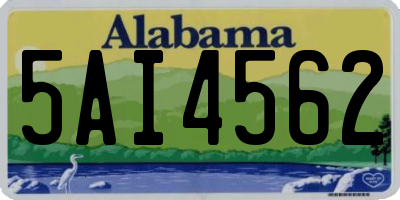 AL license plate 5AI4562