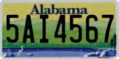 AL license plate 5AI4567