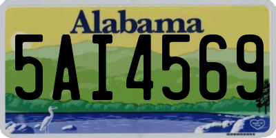 AL license plate 5AI4569