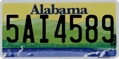 AL license plate 5AI4589