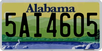 AL license plate 5AI4605