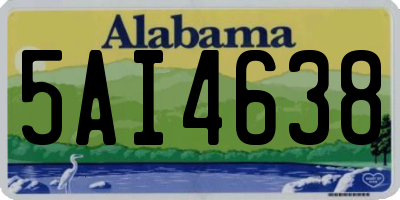 AL license plate 5AI4638