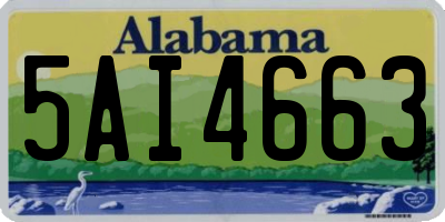 AL license plate 5AI4663