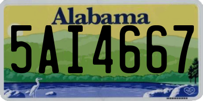 AL license plate 5AI4667