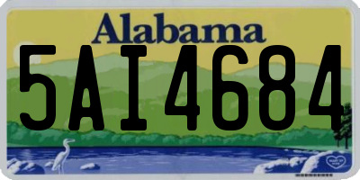 AL license plate 5AI4684