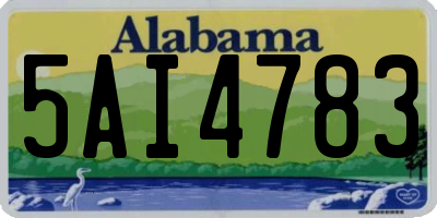 AL license plate 5AI4783
