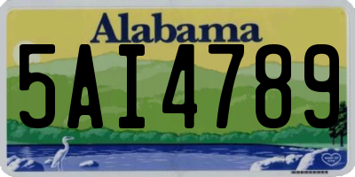 AL license plate 5AI4789