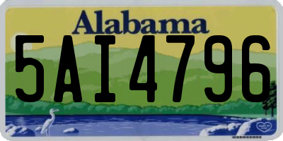 AL license plate 5AI4796