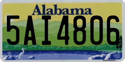 AL license plate 5AI4806