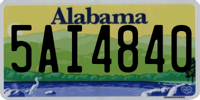 AL license plate 5AI4840