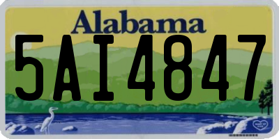 AL license plate 5AI4847