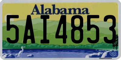 AL license plate 5AI4853