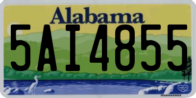 AL license plate 5AI4855