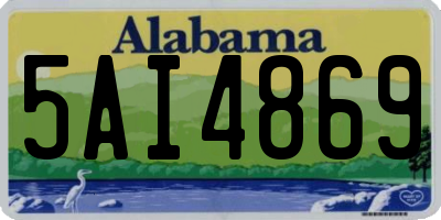 AL license plate 5AI4869