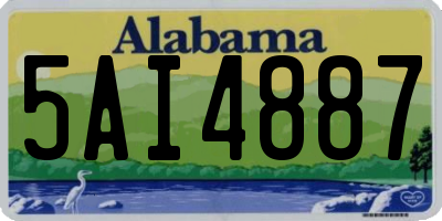 AL license plate 5AI4887
