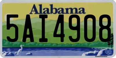 AL license plate 5AI4908