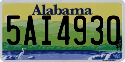 AL license plate 5AI4930