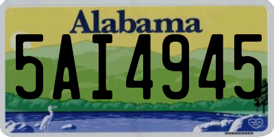 AL license plate 5AI4945