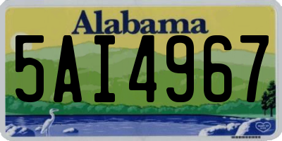 AL license plate 5AI4967