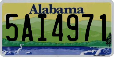 AL license plate 5AI4971