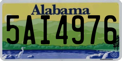 AL license plate 5AI4976