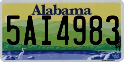 AL license plate 5AI4983