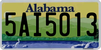 AL license plate 5AI5013