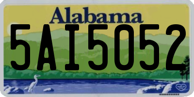 AL license plate 5AI5052