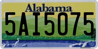 AL license plate 5AI5075