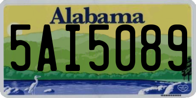 AL license plate 5AI5089