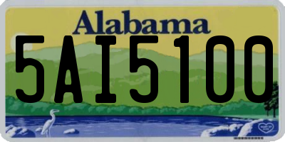 AL license plate 5AI5100