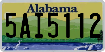 AL license plate 5AI5112