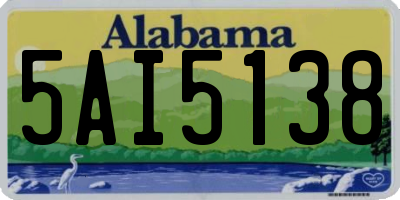 AL license plate 5AI5138