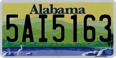 AL license plate 5AI5163