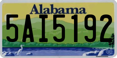 AL license plate 5AI5192