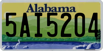 AL license plate 5AI5204