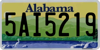 AL license plate 5AI5219